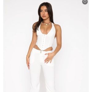 White Fox Boutique - Body Love Bustier White, NWWT, Small (Sold Out Online)
